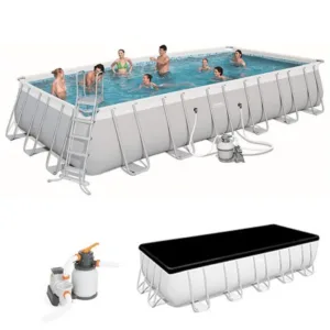 Bestway 5612B Dev Boy Prefabrik Aile Havuzu 640x274x132cm Kum Filtreli