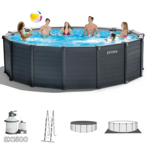 İntex 26384 478x124cm PVC Panelli Prefabrik Havuz Tam Set