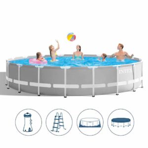 İntex 26732 549x122cm Yuvarlak Prefabrik Havuz Seti Filtreli