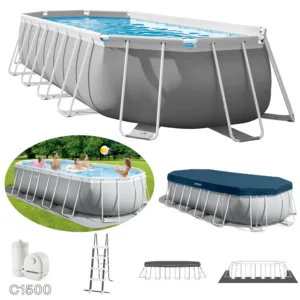 İntex 26798 610x305x122cm Aile Boyu Prefabrik Havuz Tam Set