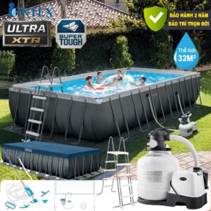 İntex 26368 Ultra XTR Prefabrik Havuz 732x366x132cm Tuzlamalı Sistemli Filtre
