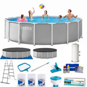 İntex 26726 457x122cm Premium Prefabrik Havuz Seti + Delux Bakım Setli Full Set